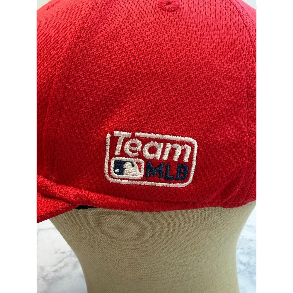 OC Sports Los Angeles Angels Youth Baseball Hat Red Team MLB Mesh Cap Logo